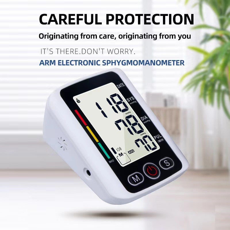 Blood Pressure Monitor Upper Arm, Automatic Digital Upper Arm Blood Pressure Voice Talking
