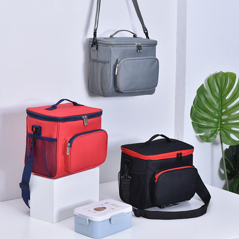 Oxford Cloth Single-shoulder Lunch Bag Outdoor Picnic Bag Insulation Bag