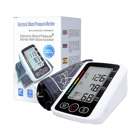 Blood Pressure Monitor Upper Arm, Automatic Digital Upper Arm Blood Pressure Voice Talking